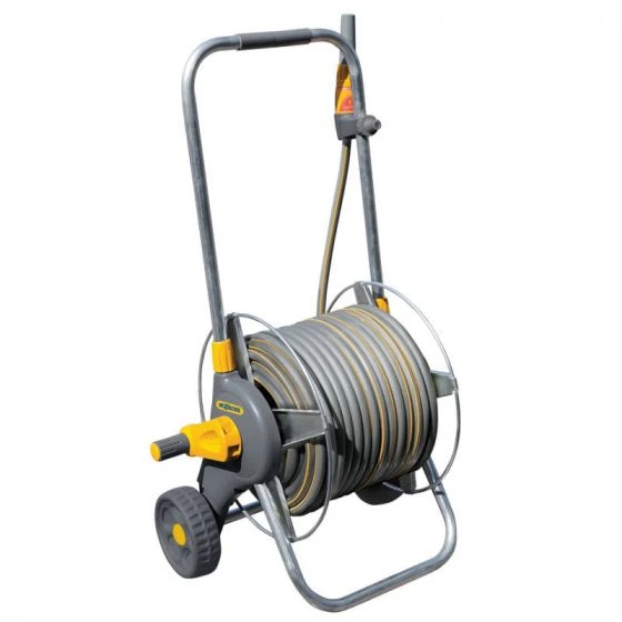 Hozelock Premium Metal Hose Cart With 50m Hose & Gun 3 Hozelock Premium Metal Hose Cart With 50m Hose & Gun