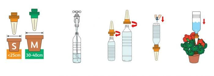 Hozelock Aquasolo 3 Cones + 1 FOC (Orange-pots Up To 10") 6 Hozelock Aquasolo 3 Cones + 1 FOC (Orange-pots Up To 10") - Image 4
