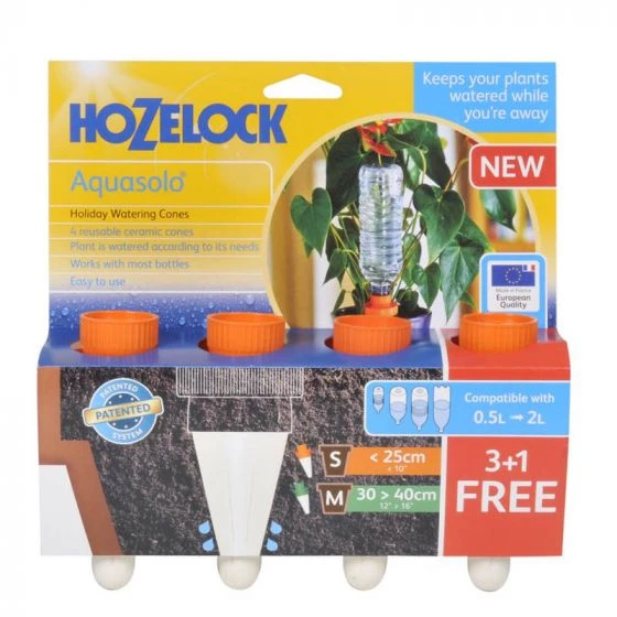 Hozelock Aquasolo 3 Cones + 1 FOC (Orange-pots Up To 10") 3 Hozelock Aquasolo 3 Cones + 1 FOC (Orange-pots Up To 10")