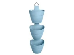 Elho Vibia Campana Vertical Forest Set Of 3 Vintage Blue -Garden Care Shop campana forest 4