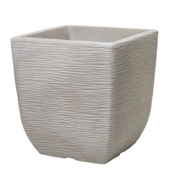 Stewart Garden Cotswold Planter 32cm Square - Limestone Grey 4 Stewart Garden Cotswold Planter 32cm Square - Limestone Grey - Image 2