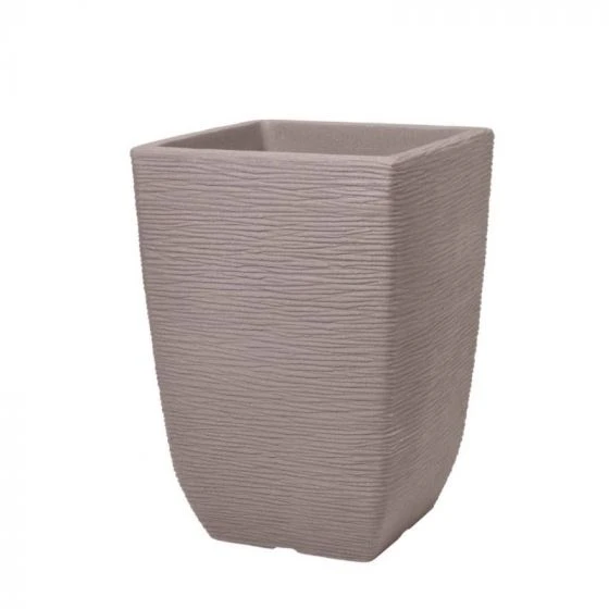 Stewart Garden Cotswold Planter 33cm Tall Square - Limestone Grey 4 Stewart Garden Cotswold Planter 33cm Tall Square - Limestone Grey - Image 2