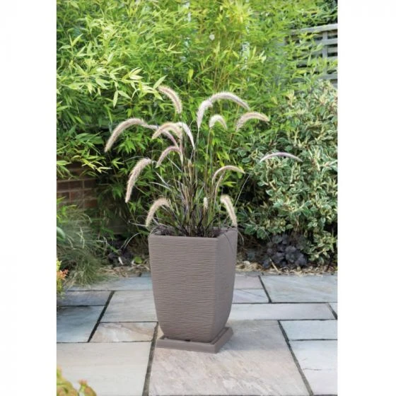 Stewart Garden Cotswold Planter 33cm Tall Square - Dark Brown 4 Stewart Garden Cotswold Planter 33cm Tall Square - Dark Brown - Image 2