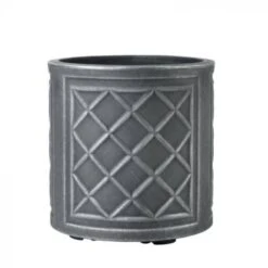 Stewart Garden 32cm Round Lead Effect - Pewter