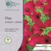 Flax Scarlet - Seed 1 Flax Scarlet - Seed -Garden Care Shop rhs flax